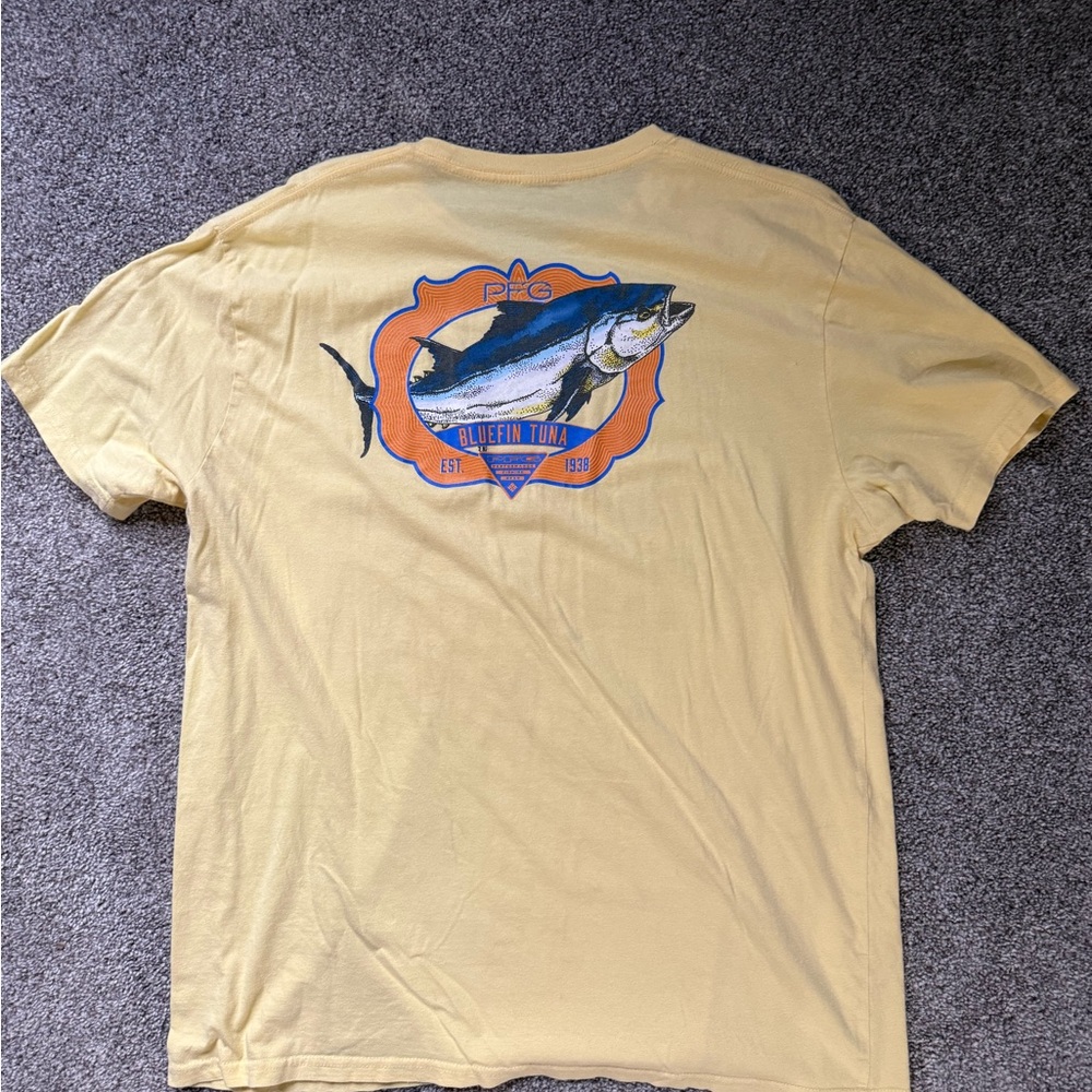 Columbia Pale Yellow Crew Neck Tee